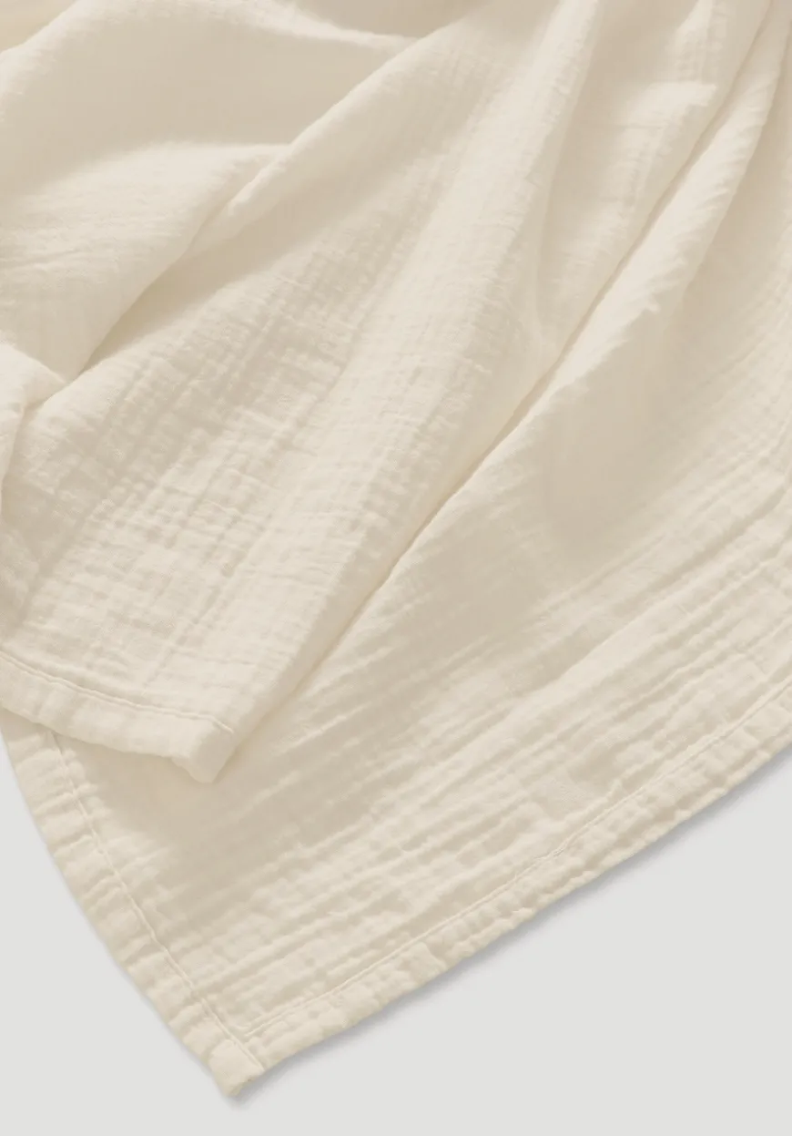 hessnatur Musselin-Decke aus reiner Bio-Baumwolle von| Wolldecken & Plaids