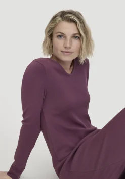 hessnatur Nachthemd SOFT RIB aus Bio-Baumwolle von|Damen Nachtwäsche|Nachtwäsche