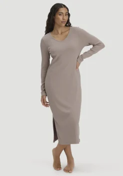 hessnatur Nachthemd SOFT RIB aus Bio-Baumwolle von|Damen Nachtwäsche|Nachtwäsche