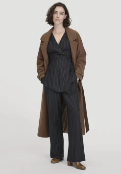 hessnatur Nadelstreifenbluse Regular aus reiner LENZING™ ECOVERO™ Satin von|Damen Blusen