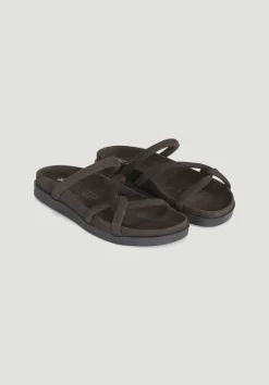 hessnatur Pantolette aus Nubuk-Leder von|Damen Schuhe
