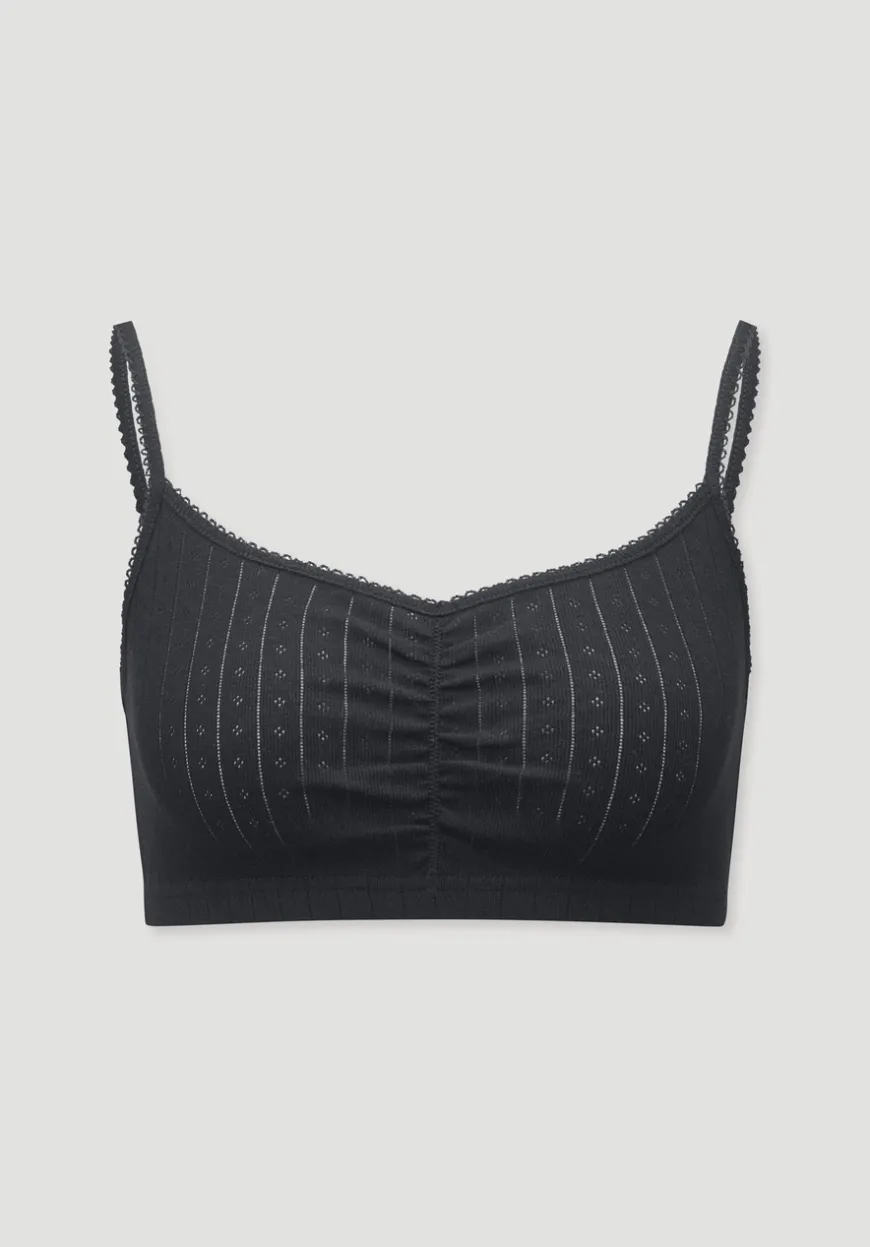 hessnatur Pointelle Bustier PURE COTTON aus reiner Bio-Baumwolle von|Damen Bhs|Bhs & Bustiers