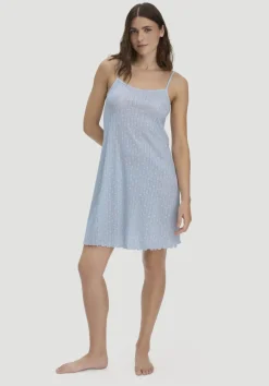 hessnatur Pointelle Nachthemd PURE COTTON aus reiner Bio-Baumwolle von|Damen Nachtwäsche|Nachtwäsche