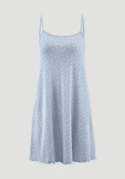 hessnatur Pointelle Nachthemd PURE COTTON aus reiner Bio-Baumwolle von|Damen Nachtwäsche|Nachtwäsche