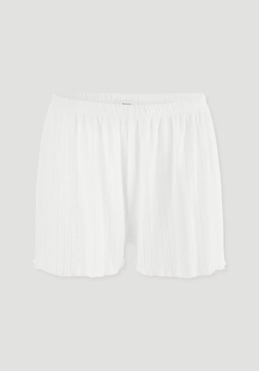 hessnatur Pointelle Schlafshorts PURE COTTON aus reiner Bio-Baumwolle von|Damen Nachtwäsche|Nachtwäsche