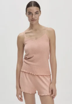 hessnatur Pointelle Spaghetti Top PURE COTTON aus reiner Bio-Baumwolle von|Damen Pure Pointelle