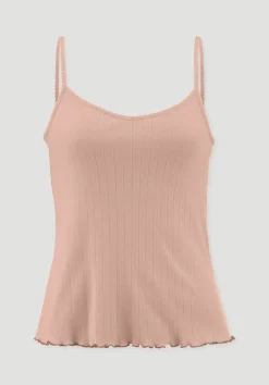 hessnatur Pointelle Spaghetti Top PURE COTTON aus reiner Bio-Baumwolle von|Damen Pure Pointelle
