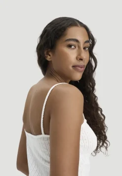 hessnatur Pointelle Spaghetti Top PURE COTTON aus reiner Bio-Baumwolle von|Damen Nachtwäsche|Nachtwäsche