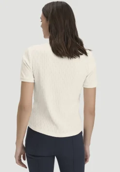 hessnatur Pointelle T-Shirt Regular aus reiner Bio-Baumwolle von|Damen Shirts & Tops