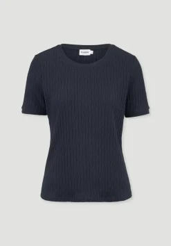 hessnatur Pointelle T-Shirt Regular aus reiner Bio-Baumwolle von|Damen Shirts & Tops