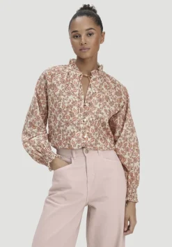 hessnatur Print Bluse Relaxed aus reiner Bio-Baumwolle von|Damen Blusen