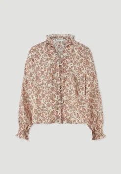 hessnatur Print Bluse Relaxed aus reiner Bio-Baumwolle von|Damen Blusen