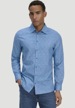 hessnatur Print Hemd Regular aus reiner Bio-Baumwolle von|Herren Hemden