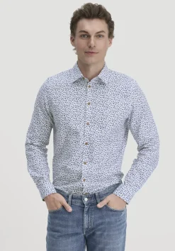 hessnatur Print Hemd Regular aus reiner Bio-Baumwolle von|Herren Hemden