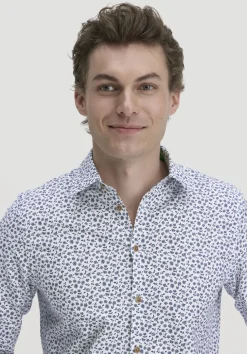 hessnatur Print Hemd Regular aus reiner Bio-Baumwolle von|Herren Hemden