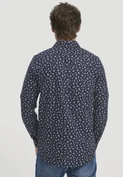 hessnatur Print Hemd Regular aus reiner Bio-Baumwolle von|Herren Hemden