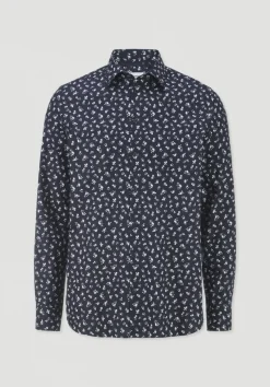hessnatur Print Hemd Regular aus reiner Bio-Baumwolle von|Herren Hemden