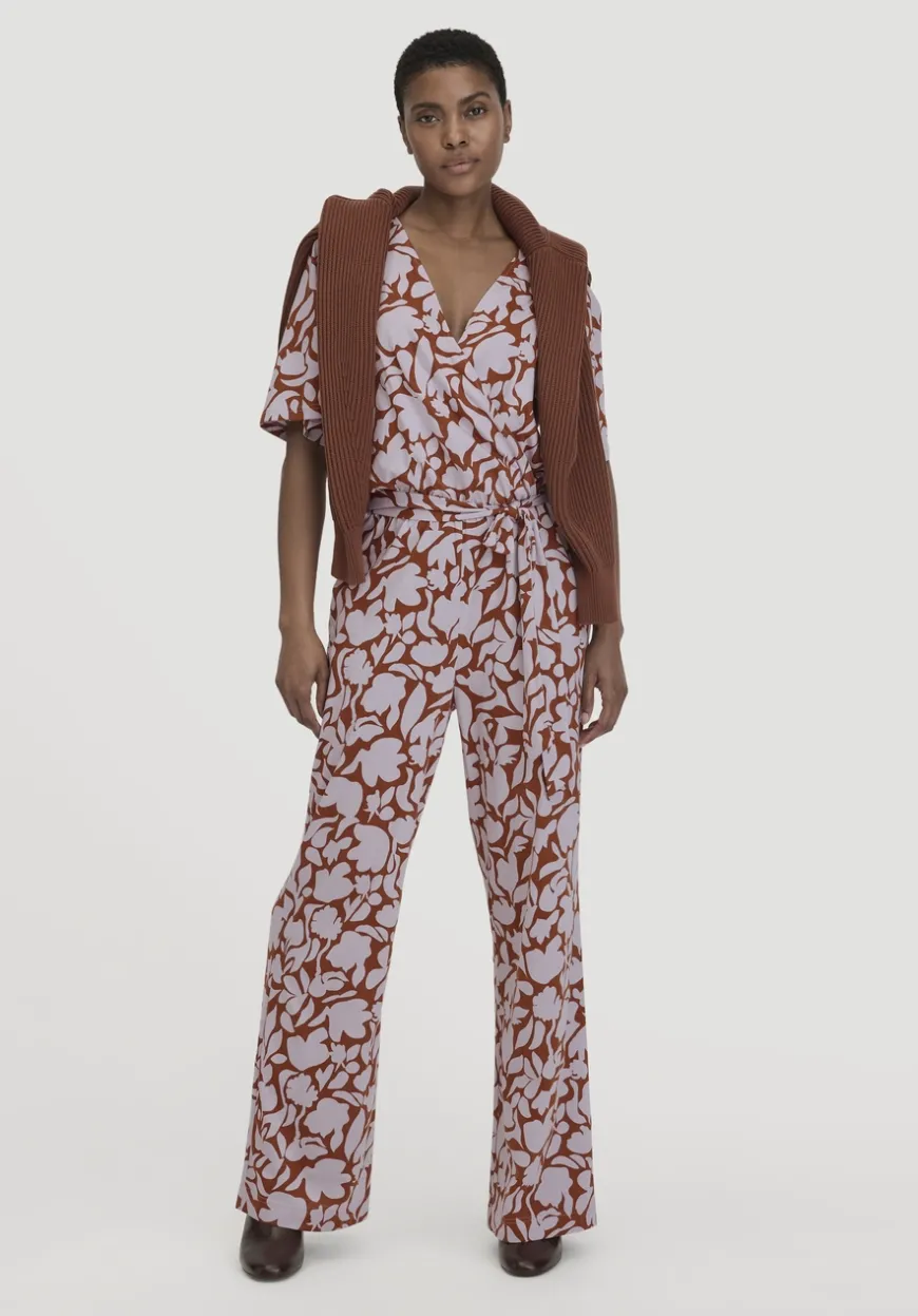 hessnatur Print Jersey Overall Relaxed aus reiner Bio-Baumwolle von|Damen Overalls