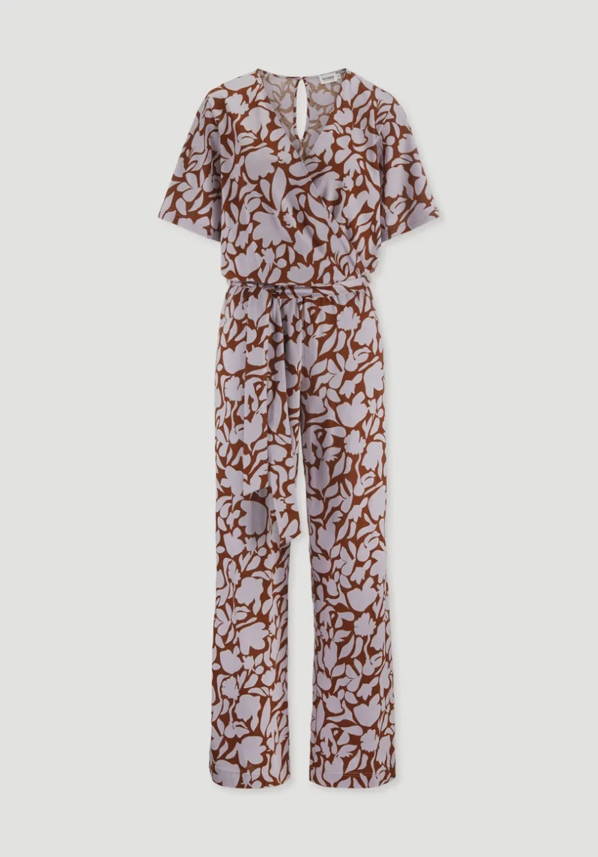 hessnatur Print Jersey Overall Relaxed aus reiner Bio-Baumwolle von|Damen Overalls