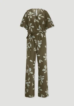 hessnatur Print Jersey Overall Relaxed aus reiner Bio-Baumwolle von|Damen Overalls