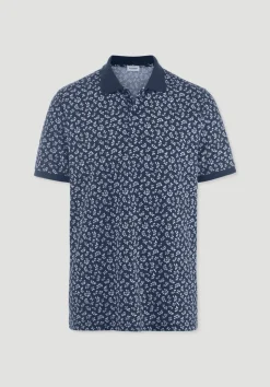 hessnatur Print Piqué Polo Relaxed aus reiner Bio-Baumwolle von|Herren T-Shirts