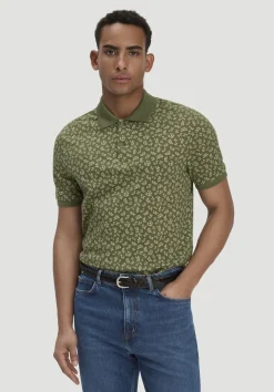 hessnatur Print Piqué Polo Relaxed aus reiner Bio-Baumwolle von|Herren T-Shirts