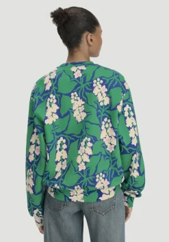 hessnatur Print Sweatshirt Oversize LIV LEE aus reiner Bio-Baumwolle von|Damen Sweatshirts|Sweat