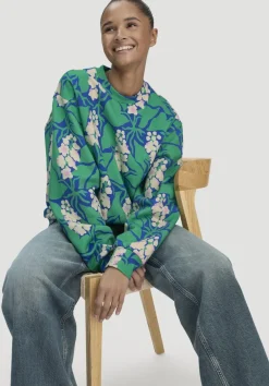 hessnatur Print Sweatshirt Oversize LIV LEE aus reiner Bio-Baumwolle von|Damen Sweatshirts|Sweat