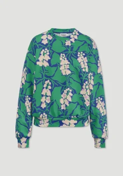 hessnatur Print Sweatshirt Oversize LIV LEE aus reiner Bio-Baumwolle von|Damen Sweatshirts|Sweat