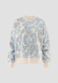 hessnatur Print Sweatshirt Oversize BETTER RECYCLING aus reiner Bio-Baumwolle von|Damen Sweatshirts|Sweat