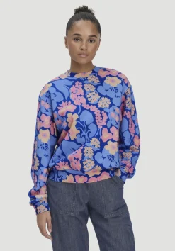 hessnatur Print Sweatshirt Oversize LIV LEE aus reiner Bio-Baumwolle von|Damen Sweatshirts|Sweat