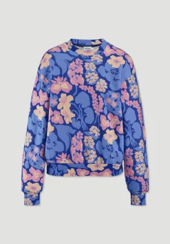 hessnatur Print Sweatshirt Oversize LIV LEE aus reiner Bio-Baumwolle von|Damen Sweatshirts|Sweat