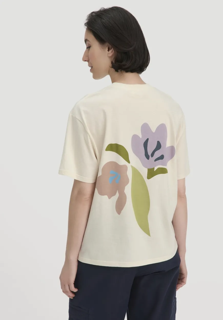 hessnatur Print T-Shirt Oversize aus reiner Bio-Baumwolle von|Damen Shirts & Tops