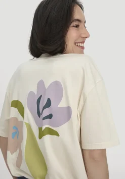 hessnatur Print T-Shirt Oversize aus reiner Bio-Baumwolle von|Damen Shirts & Tops