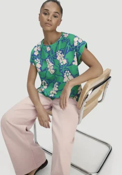 hessnatur Print T-Shirt Oversize LIV LEE aus reiner Bio-Baumwolle von|Damen Shirts & Tops