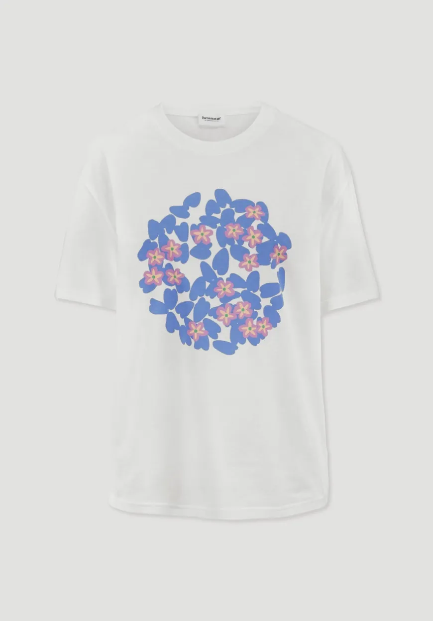 hessnatur Print T-Shirt Oversize LIV LEE aus reiner Bio-Baumwolle von|Damen Shirts & Tops