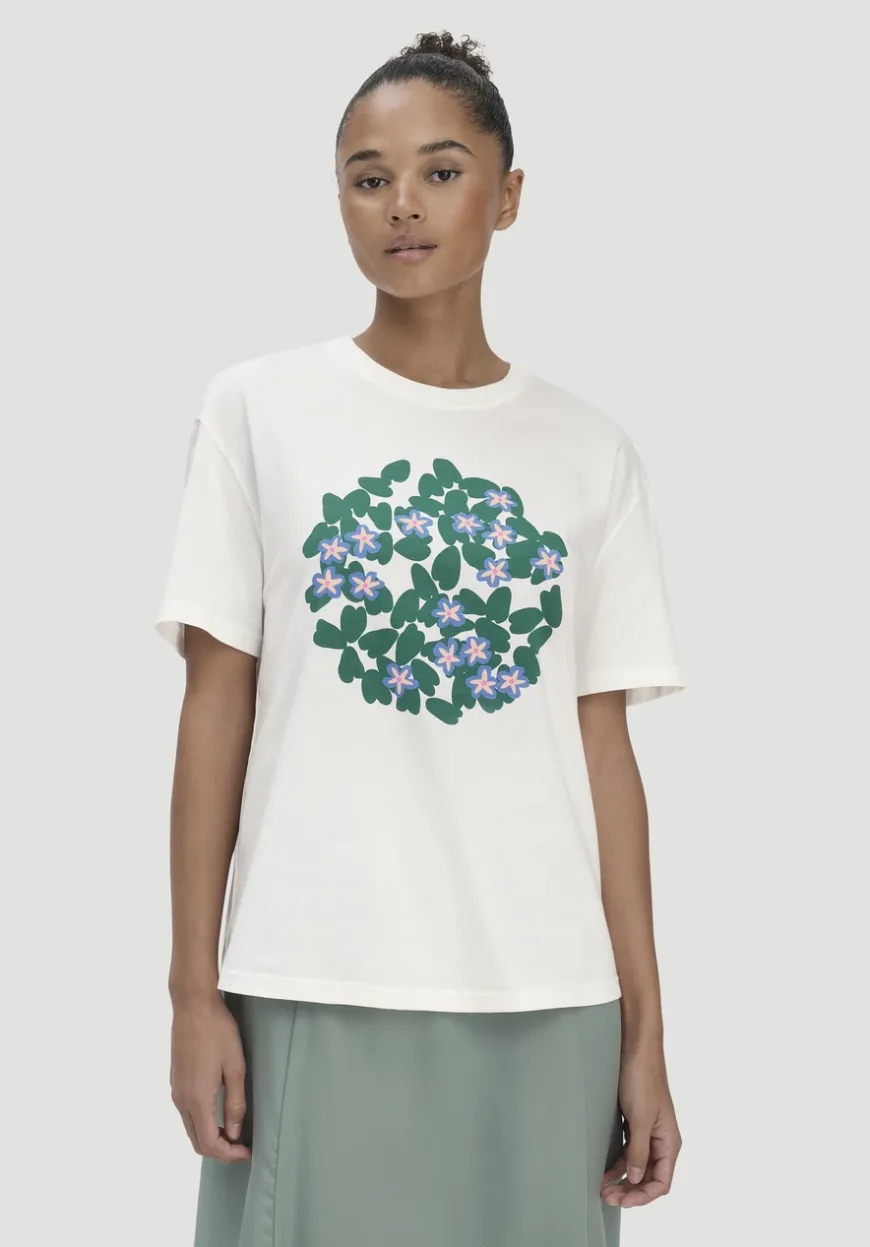 hessnatur Print T-Shirt Oversize LIV LEE aus reiner Bio-Baumwolle von|Damen Shirts & Tops