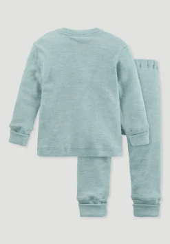 hessnatur Pyjama aus Bio-Baumwolle mit Bio-Merinowolle und Seide von| Pyjamas & Schlafoveralls|Baby Nachtwäsche