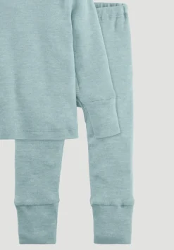 hessnatur Pyjama aus Bio-Baumwolle mit Bio-Merinowolle und Seide von| Pyjamas & Schlafoveralls|Baby Nachtwäsche