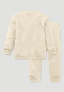 hessnatur Pyjama aus Bio-Baumwolle mit Bio-Merinowolle und Seide von| Pyjamas & Schlafoveralls|Baby Nachtwäsche