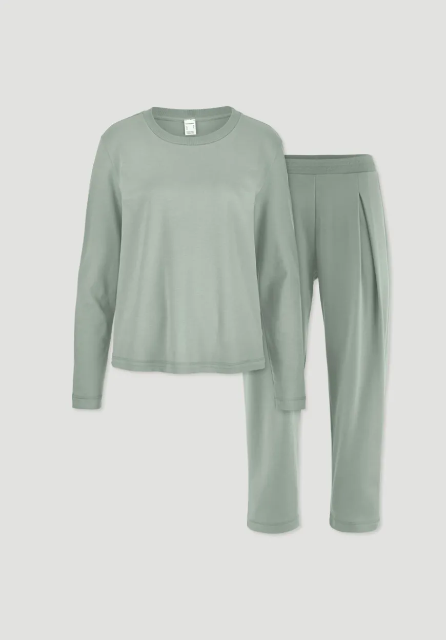 hessnatur Pyjama PURE COTTON aus reiner Bio-Baumwolle von|Damen Nachtwäsche|Nachtwäsche