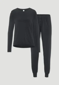 hessnatur Pyjama PURE FLOW aus TENCEL™ Modal von|Damen Nachtwäsche|Nachtwäsche