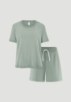 hessnatur Pyjama PURE NATURE aus reiner Bio-Baumwolle von|Damen Nachtwäsche|Nachtwäsche