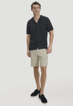 hessnatur Resort Hemd Kurzarm Regular aus reinem Leinen von|Herren Hemden