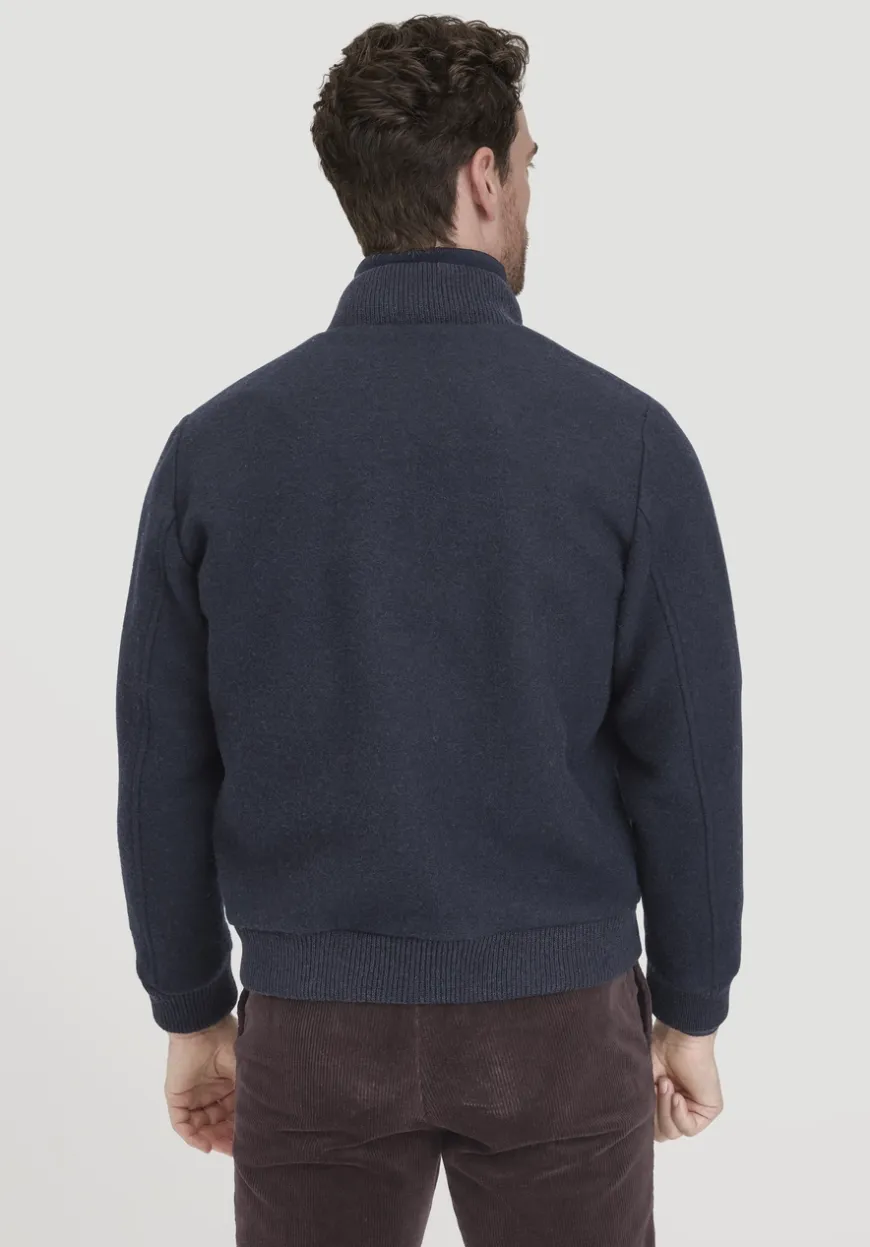 hessnatur Rhön Blouson Jacke Regular aus regionaler Schurwolle von|Herren Jacken & Mäntel