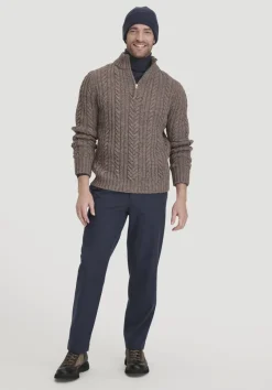 hessnatur Rhön Strick Troyer Regular aus regionaler Schurwolle von|Herren Pullover