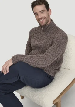 hessnatur Rhön Strick Troyer Regular aus regionaler Schurwolle von|Herren Pullover