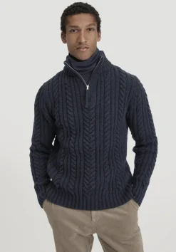 hessnatur Rhön Strick Troyer Regular aus regionaler Schurwolle von|Herren Pullover