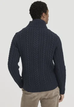 hessnatur Rhön Strick Troyer Regular aus regionaler Schurwolle von|Herren Pullover