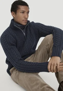 hessnatur Rhön Strick Troyer Regular aus regionaler Schurwolle von|Herren Pullover